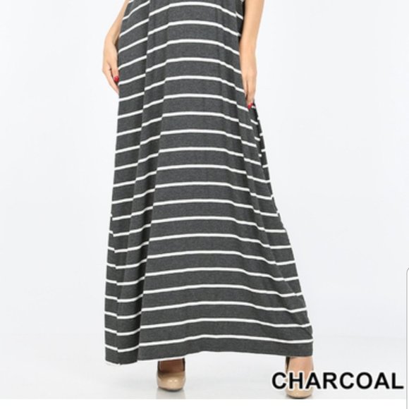 New V-neck Spaghetti strap maxi dress - Picture 3 of 3